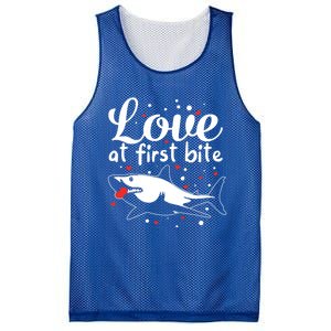 Sharks Valentines Day Crusher Heart Love Great White Shark Funny Gift Mesh Reversible Basketball Jersey Tank