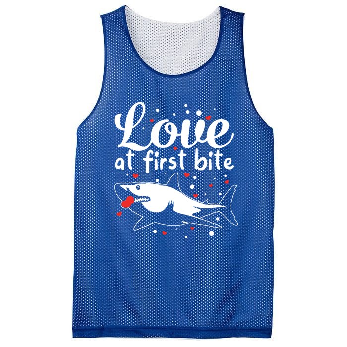 Sharks Valentines Day Crusher Heart Love Great White Shark Funny Gift Mesh Reversible Basketball Jersey Tank