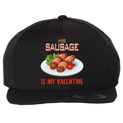 Sausage Valentines Day Funny Gift For Her Naughty Adult Cool Gift Wool Snapback Cap