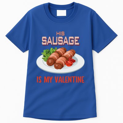 Sausage Valentines Day Funny Gift For Her Naughty Adult Cool Gift Tall T-Shirt