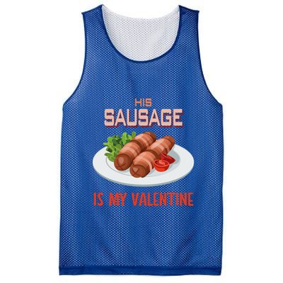 Sausage Valentines Day Funny Gift For Her Naughty Adult Cool Gift Mesh Reversible Basketball Jersey Tank