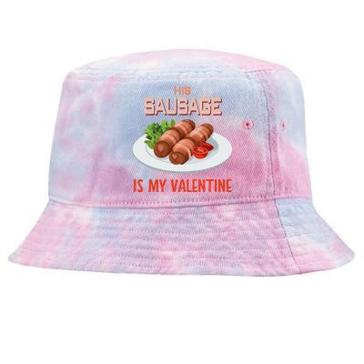 Sausage Valentines Day Funny Gift For Her Naughty Adult Cool Gift Tie-Dyed Bucket Hat