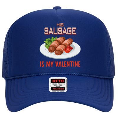 Sausage Valentines Day Funny Gift For Her Naughty Adult Cool Gift High Crown Mesh Back Trucker Hat