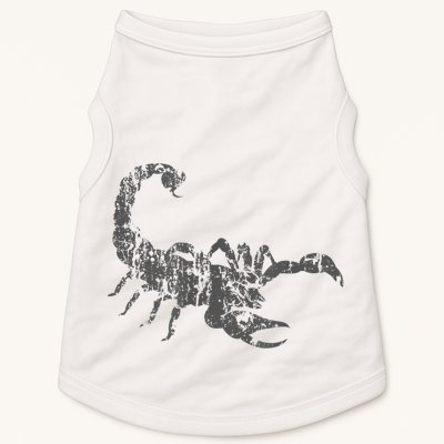 Scorpion Vintage Design Distressed Scorpion Print Doggie Tank