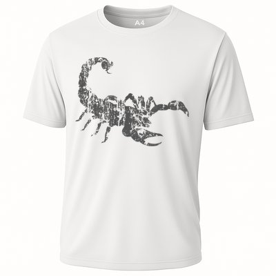 Scorpion Vintage Design Distressed Scorpion Print Performance Shirt