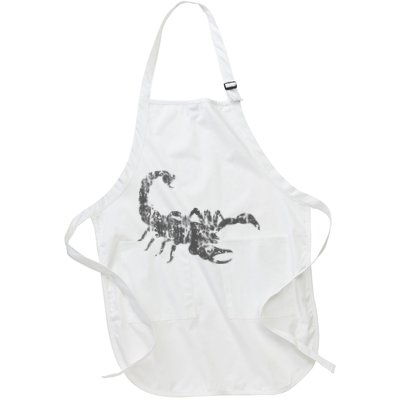 Scorpion Vintage Design Distressed Scorpion Print Apron