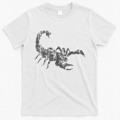 Scorpion Vintage Design Distressed Scorpion Print T-Shirt