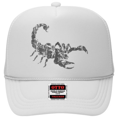 Scorpion Vintage Design Distressed Scorpion Print Trucker Hat