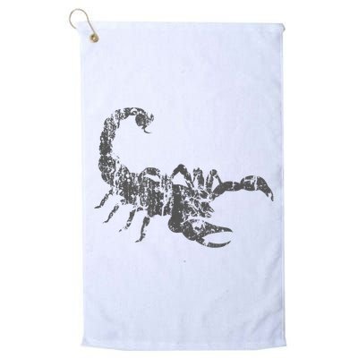 Scorpion Vintage Design Distressed Scorpion Print Golf Towel
