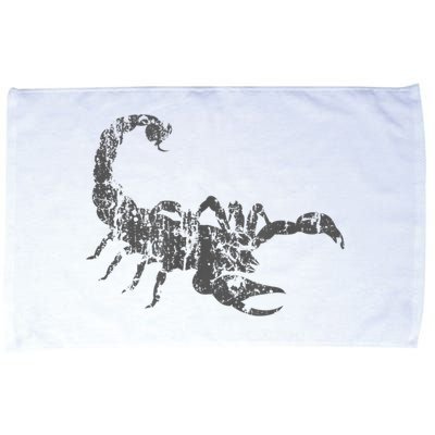 Scorpion Vintage Design Distressed Scorpion Print Microfiber Hand Towel
