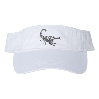 Scorpion Vintage Design Distressed Scorpion Print Visor