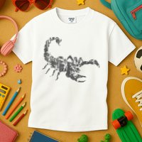 Scorpion Vintage Design Distressed Scorpion Print Kids T-Shirt