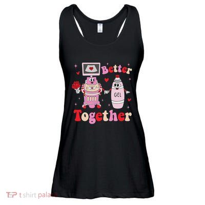 Sonographer ValentineS Day Rdms Ultrasound Technologist Ladies Essential Flowy Tank