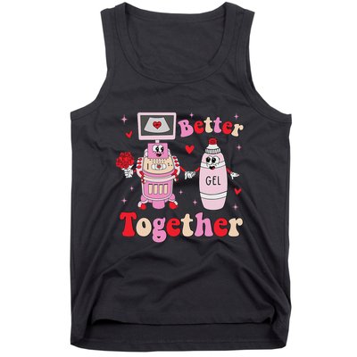 Sonographer ValentineS Day Rdms Ultrasound Technologist Tank Top