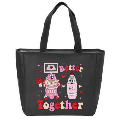Sonographer ValentineS Day Rdms Ultrasound Technologist Zip Tote Bag