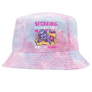 Spending Valentine's Day With My Sloth Gift Tie-Dyed Bucket Hat