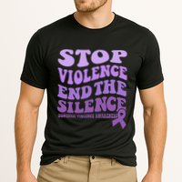 Stop Violence End the Silence Domestic Violence Awareness Cooling Performance Crew T-Shirt