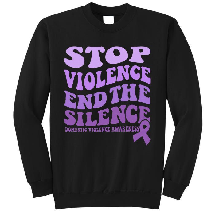 Stop Violence End the Silence Domestic Violence Awareness Sweatshirt