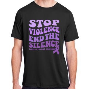 Stop Violence End the Silence Domestic Violence Awareness Adult ChromaSoft Performance T-Shirt