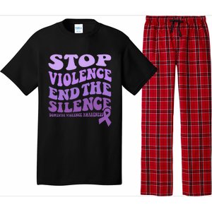 Stop Violence End the Silence Domestic Violence Awareness Pajama Set