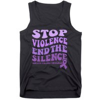 Stop Violence End the Silence Domestic Violence Awareness Tank Top