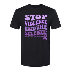 Stop Violence End the Silence Domestic Violence Awareness Softstyle CVC T-Shirt