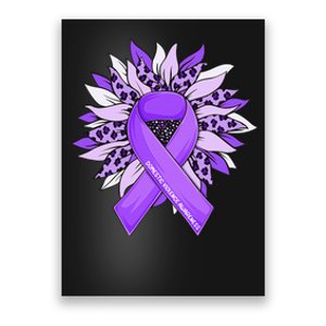 Stop Violence End The Silence Domestic Violence Ribbon Poster