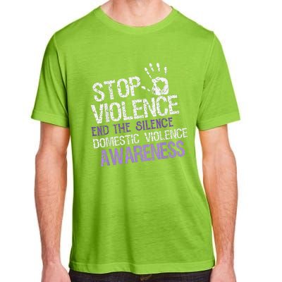 Stop Violence End The Silence Domestic Violence Awareness Adult ChromaSoft Performance T-Shirt