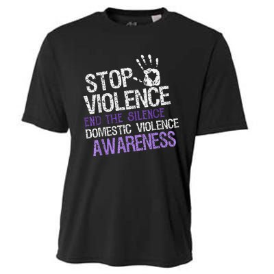 Stop Violence End The Silence Domestic Violence Awareness Cooling Performance Crew T-Shirt