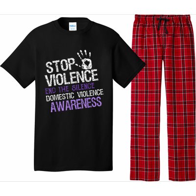 Stop Violence End The Silence Domestic Violence Awareness Pajama Set