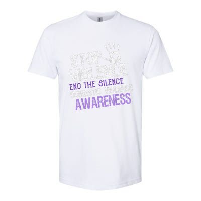 Stop Violence End The Silence Domestic Violence Awareness Softstyle CVC T-Shirt