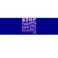 Stop Violence End the Silence Domestic Violence Awareness Bumper Sticker