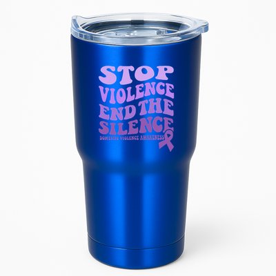 Stop Violence End the Silence Domestic Violence Awareness Tumbler