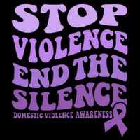 Stop Violence End the Silence Domestic Violence Awareness City Backpack