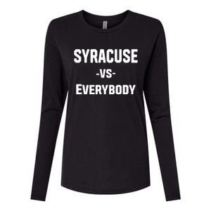 Syracuse Vs Everybody Womens Cotton Relaxed Long Sleeve T-Shirt