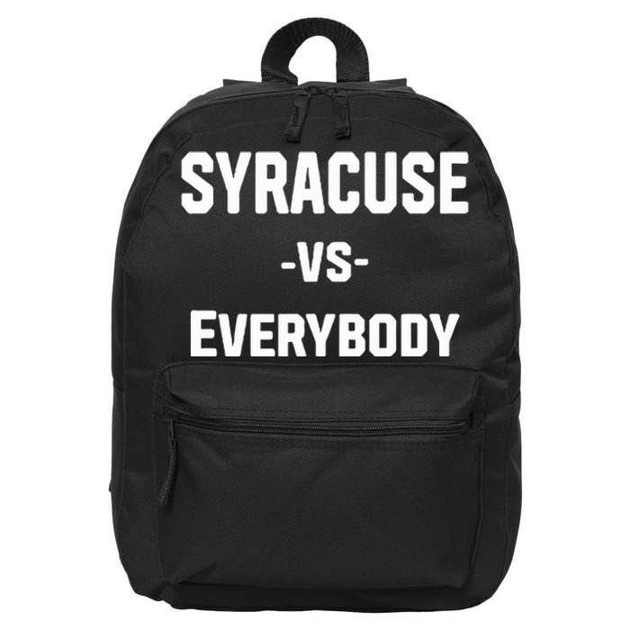 Syracuse Vs Everybody 16 in Basic Backpack