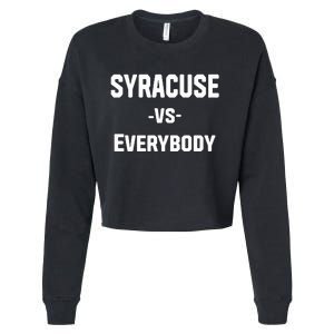 Syracuse Vs Everybody Cropped Pullover Crew