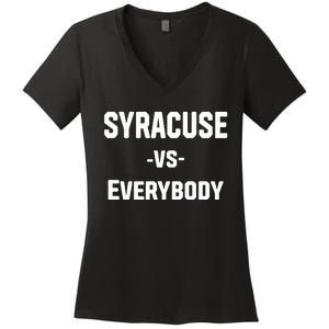 Syracuse Vs Everybody Women's V-Neck T-Shirt