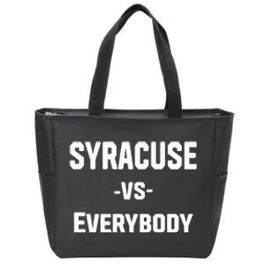 Syracuse Vs Everybody Zip Tote Bag