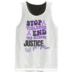 Stop Violence End The Silence Dv Awareness Mesh Reversible Basketball Jersey Tank