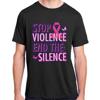 Stop Violence End The Silence Domestic Violence Awareness Adult ChromaSoft Performance T-Shirt