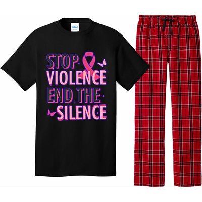 Stop Violence End The Silence Domestic Violence Awareness Pajama Set