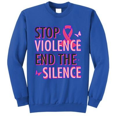 Stop Violence End The Silence Domestic Violence Awareness Sweatshirt