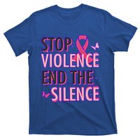 Stop Violence End The Silence Domestic Violence Awareness T-Shirt