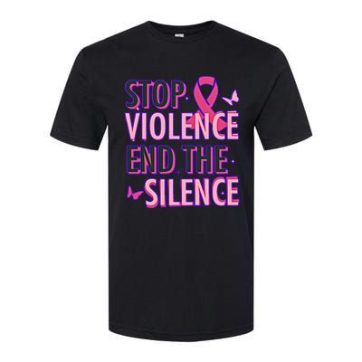 Stop Violence End The Silence Domestic Violence Awareness Softstyle CVC T-Shirt