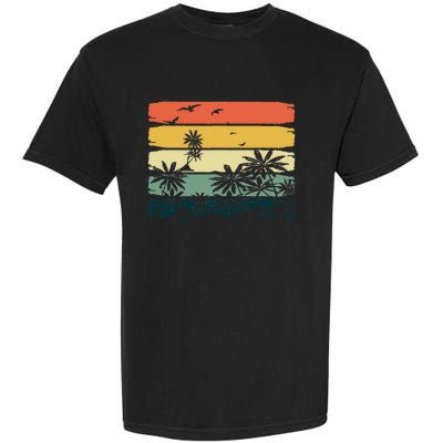 Summer Vibes Exotic Palm Trees Tropical Summer Garment-Dyed Heavyweight T-Shirt