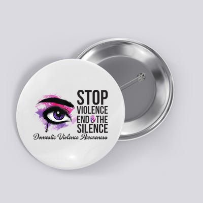 Stop Violence End Silence Domestic Violence Awareness Button
