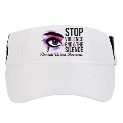 Stop Violence End Silence Domestic Violence Awareness Adult Drive Performance Visor