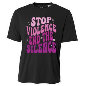 Stop Violence End the Silence Stop Domestic Violence Cooling Performance Crew T-Shirt