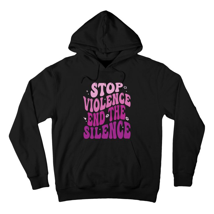 Stop Violence End the Silence Stop Domestic Violence Hoodie